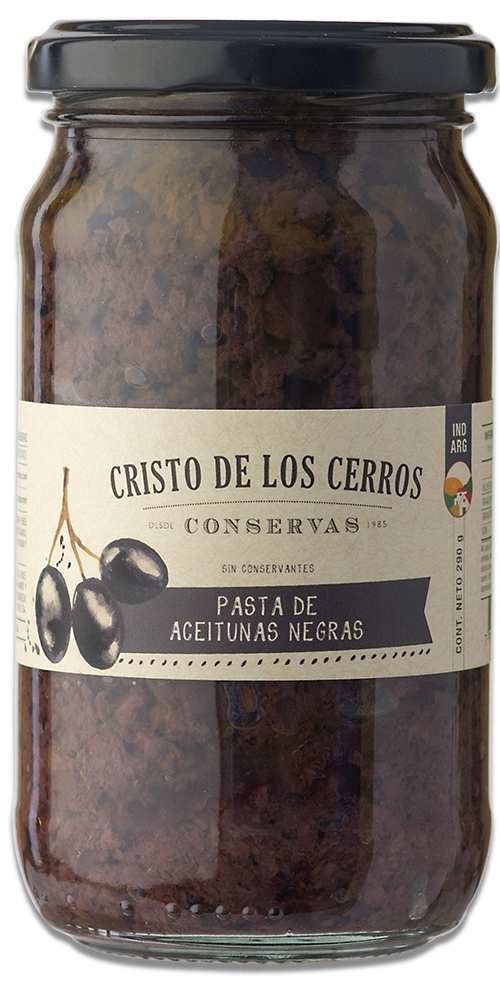 ALCARAZ - Pasta de Aceitunas Negras 300g - Pack x 6u.