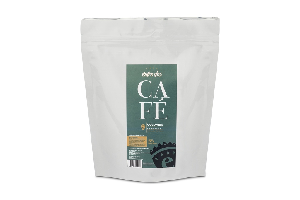 ENTRE DOS - Cafe Colombia en Granos x 250gr. - Pack x 6u.