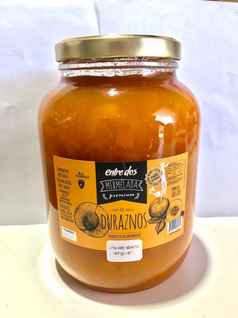 ENTRE DOS - Mermelada de Durazno 3700gr. - Pack x2