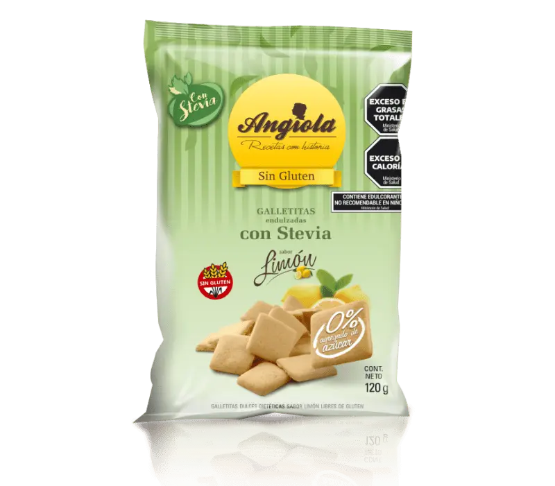 ANGIOLA - Galletas sabor limón (Sin Tacc) - s/Azúcar x 12 un.