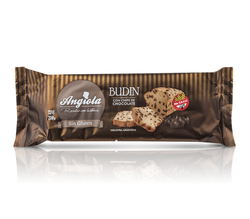 ANGIOLA - (M) Budín con chips de chocolate (Sin Tacc) x 12 un.