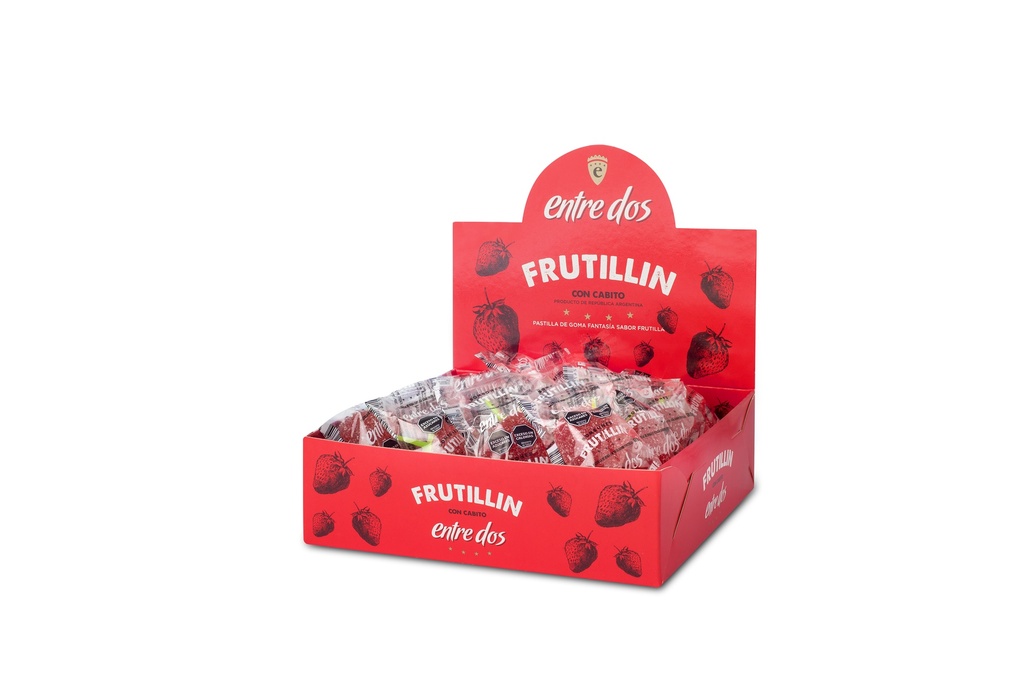 ENTRE DOS - Bombon Frutilla c/cabito 14 cj x 30 un