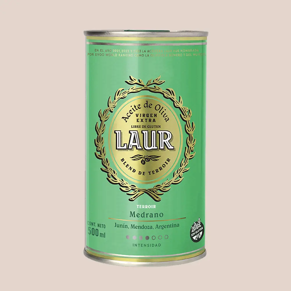 LAUR - Aceite Terroir Medrano En Lata 500ml. - Pack x 6u.