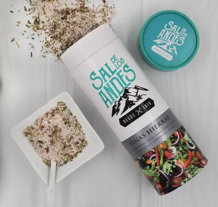 SAL DE LOS ANDES - Sal Gourmet Finas Hierbas de 500 gs pack x 6 un.