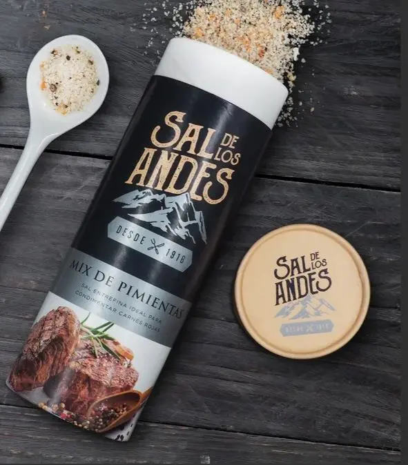 SAL DE LOS ANDES - Sal Gourmet Mix de Pimientas de 500 gs pack x 6 un.