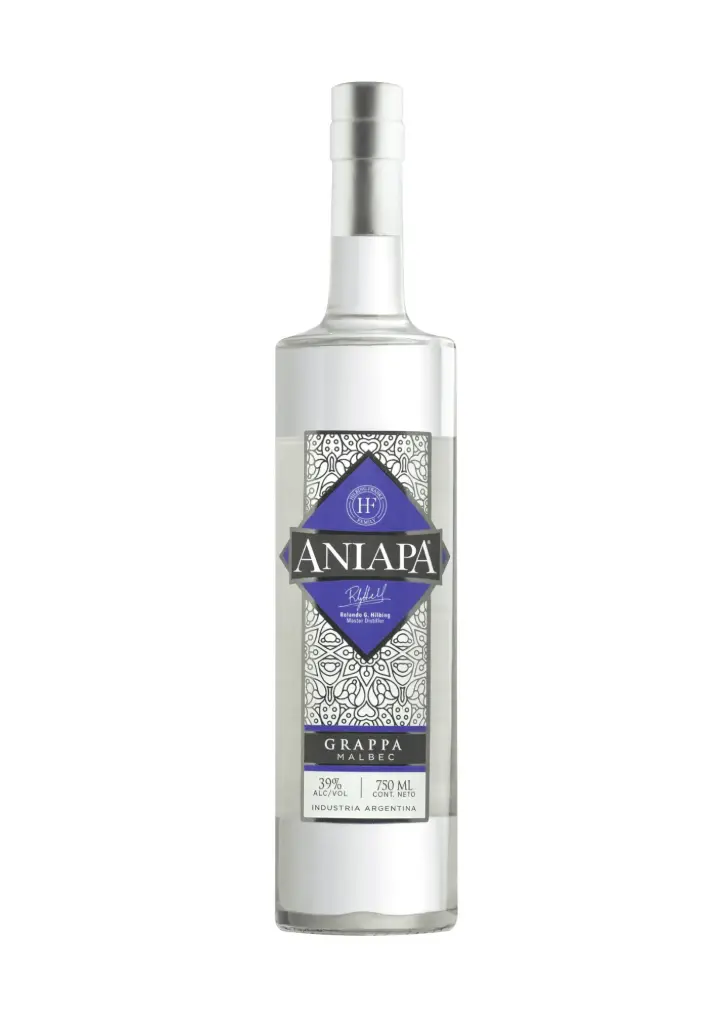 HILBING - Grappa Malbec x 500cc. ANIAPA - Caja x 6u.