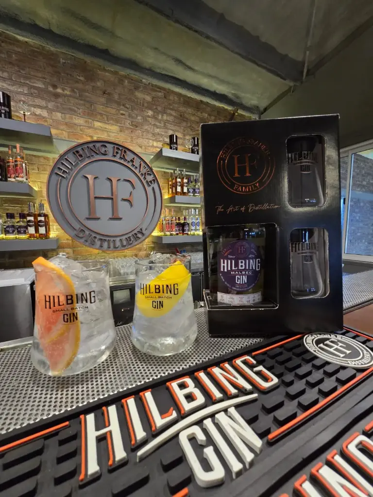 HILBING - Estuche de Cartón + 2 vasos de vidrio.