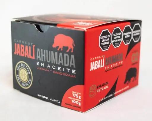 SECRETOS DEL MONTE - Jabali Ahumado en Aceite 175 gs - Pack x 6u.