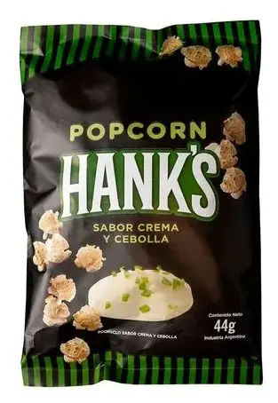 HANKS - Popcorn Cebolla y Crema 44 gs x 10 un.