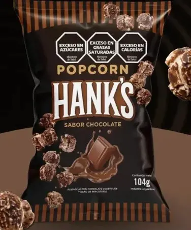 HANKS - Popcorn Chocolate 104  gs x 10 un.