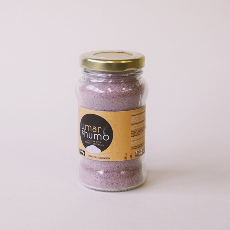 UMAR Y HUMO - Sal Fina con Malbec Ahumada - Pack x 6