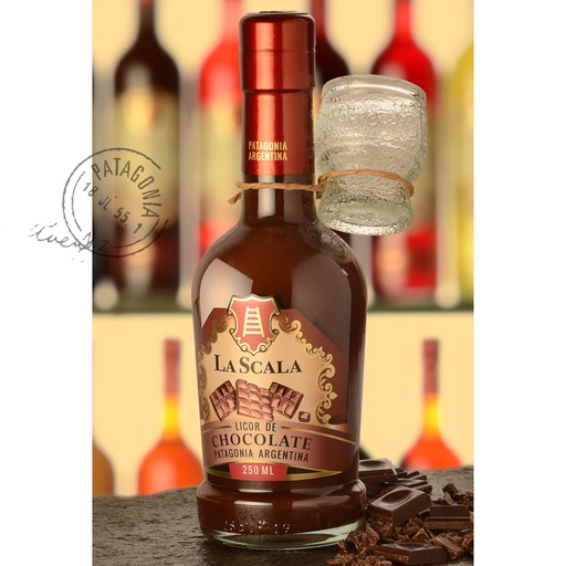 LA SCALA - Chocolate 250ml + vasito - Caja x 6