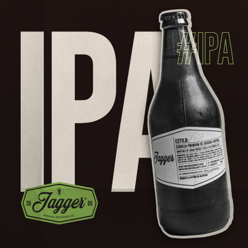 JAGGER - (M) Cerveza IPA 500cc - Pack x 12u.