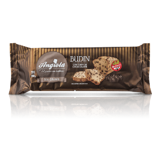 ANGIOLA - (M) Budín con chips de chocolate (Sin Tacc) x 12 un.