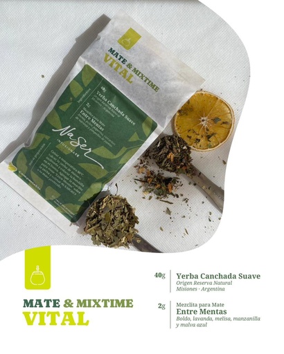 NASER - Kit Mate Mix: Yerba + Topping Vital - Pack x20u.