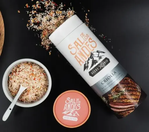 SAL DE LOS ANDES - Sal Gourmet Criolla de 500 gs pack x 6 un.