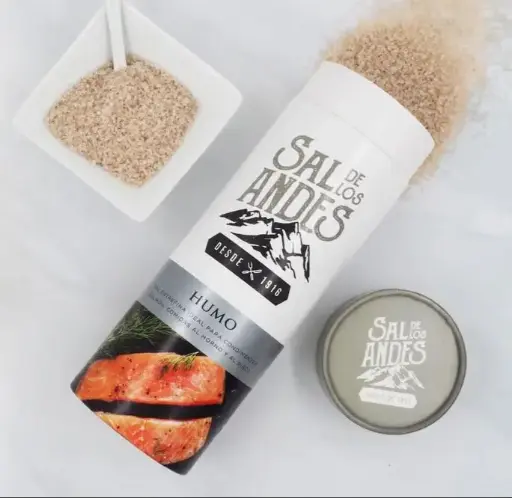 SAL DE LOS ANDES - Sal Gourmet Humo de 500 gs pack x 6 un.