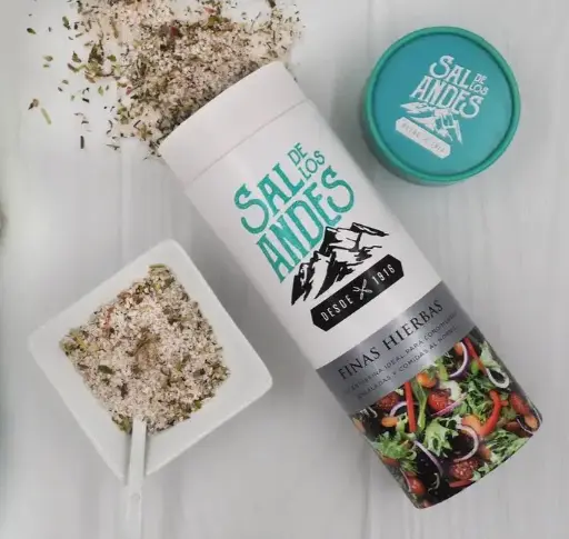 SAL DE LOS ANDES - Sal Gourmet Finas Hierbas de 500 gs pack x 6 un.