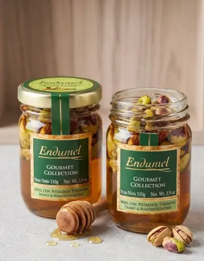 ENDUMEL - Miel con Pistachos x 110g.