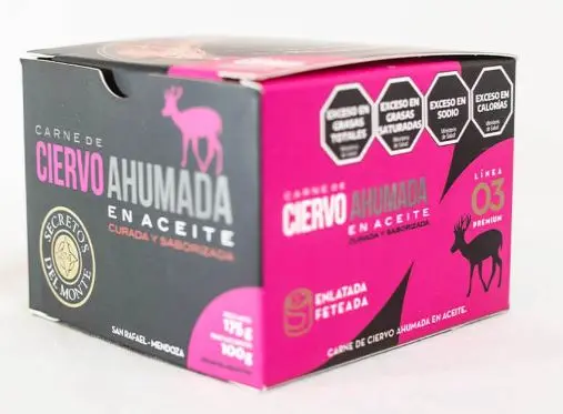 SECRETOS DEL MONTE - Ciervo Ahumado en Aceite 175 gs - Pack x 6u.