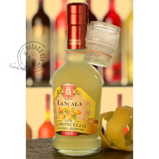 LA SCALA - Lemoncello 375ml + vasito - Caja x 6 